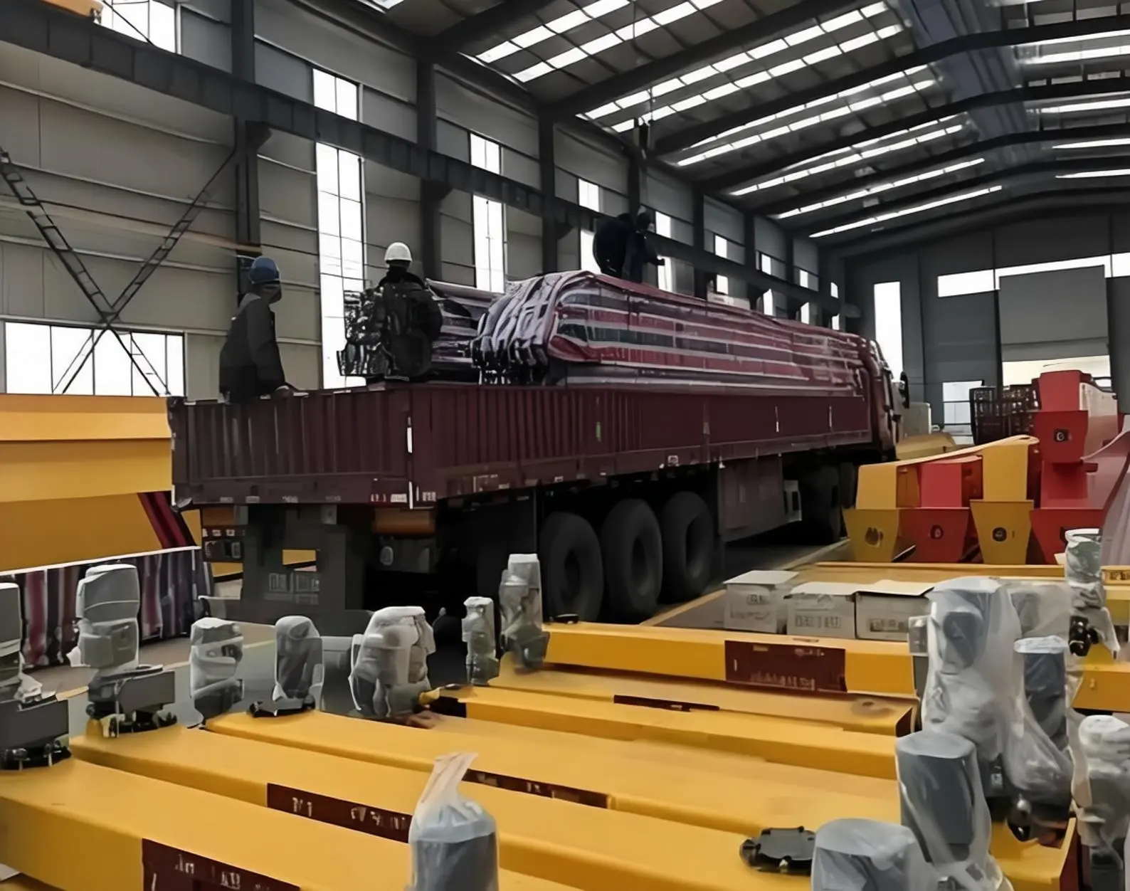 Customized 10t and 40t Overhead Cranes for a Russian Ship Repair Project