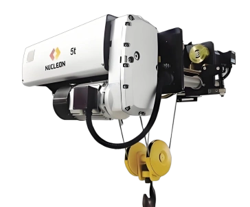 Low headroom European-style electric wire rope hoist