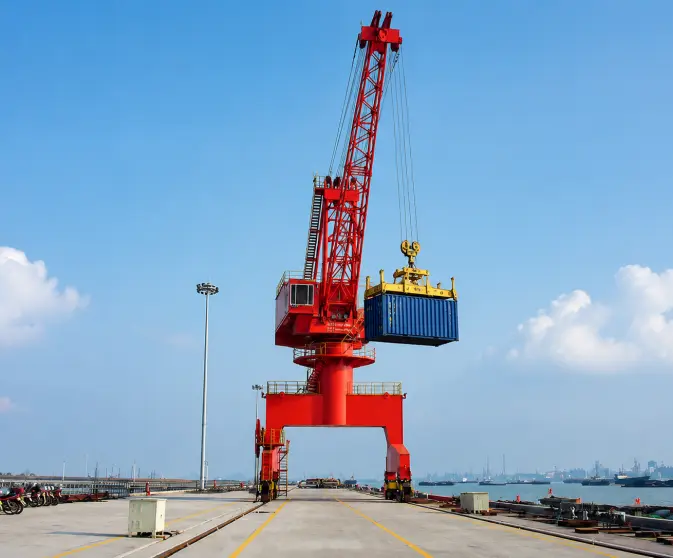Single Boom Container Crane